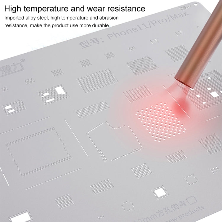 QIANLI QS06 Replacement Bumblebee Stencil For iPhone 11 / 11 Pro / Max - BGA Stencils by PMC TechLife | Online Shopping South Africa | PMC TechLife