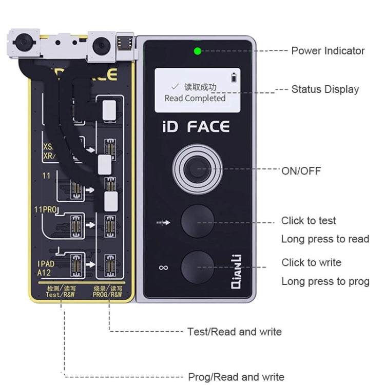 Qianli iD FACE Dot Projector Repairer Detector for iPhone XS - Test Tools by QIANLI | Online Shopping South Africa | PMC Jewellery | Buy Now Pay Later Mobicred