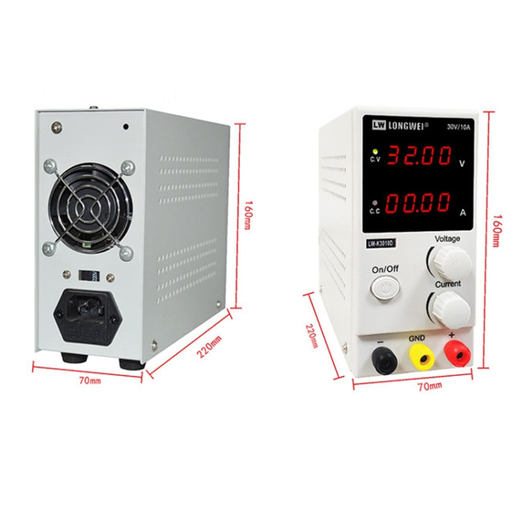 K3010D 30V 10A DC Switching Regulated Powers Supply Phone Repair Voltage Regulator(AU Plug) - Power Supply by PMC TechLife | Online Shopping South Africa | PMC TechLife | Buy Now Pay Later Mobicred