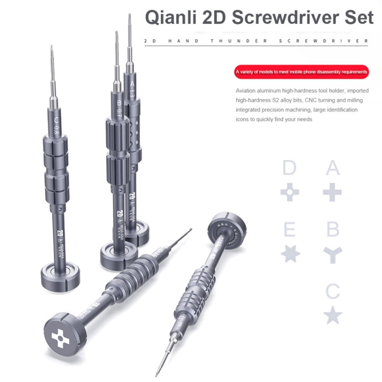 QIANLI 5 in 1 Multi-purpose 2D Grenade Magnetic Screwdriver Set - Screwdriver Set by QIANLI | Online Shopping South Africa | PMC Jewellery