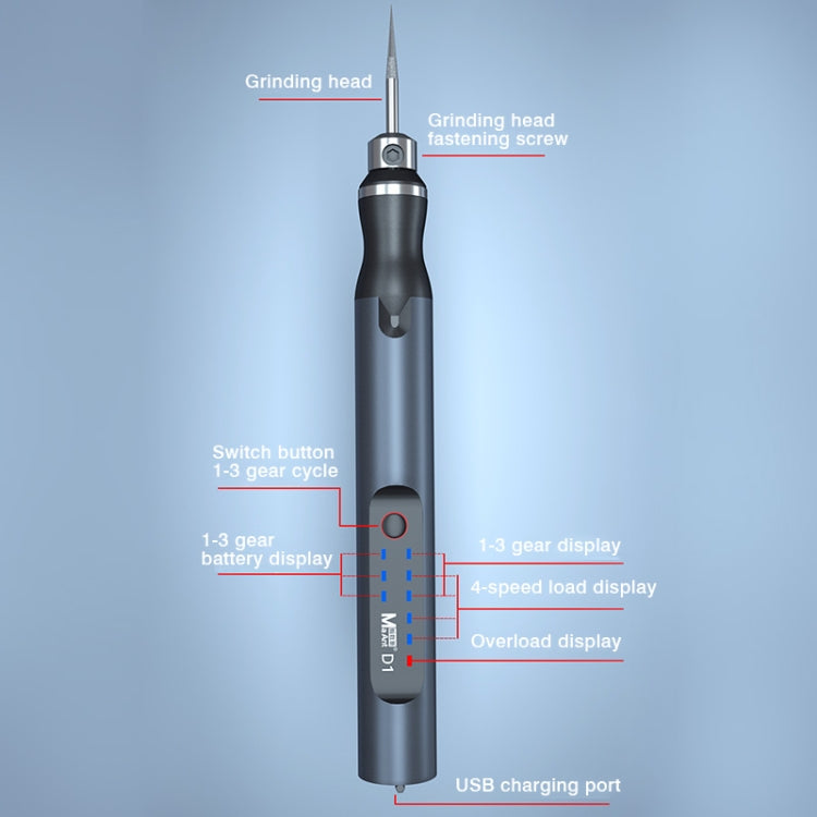 MaAnt D-1 Intelligent Electric Sharpening Pen - Polishing Repair by MaAnt | Online Shopping South Africa | PMC Jewellery | Buy Now Pay Later Mobicred