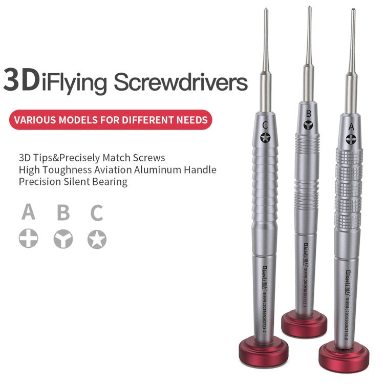 Qianli iFlying 3D Aluminum Handle Anti-slip Screwdriver, Pentalobe - free shipping - PMC TechLife - Order now!