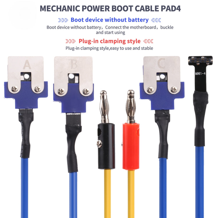 Mechanic PAD4 DC Power Supply Test Cable For iPad Series - free shipping - PMC TechLife - Order now!