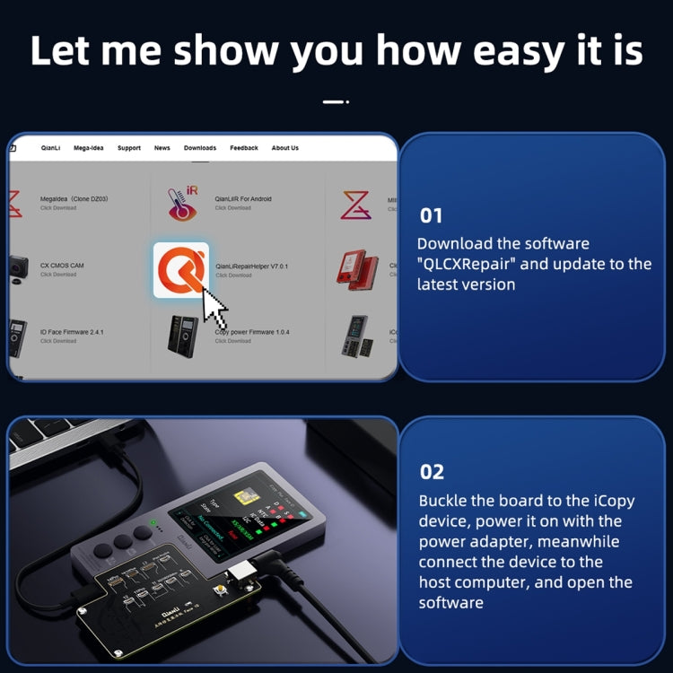 QianLi iCopy Plus Specialized Face ID Recovery and Activation Board for iPhone X to 14 Series - Repair Programmer by QIANLI | Online Shopping South Africa | PMC TechLife | Buy Now Pay Later Mobicred
