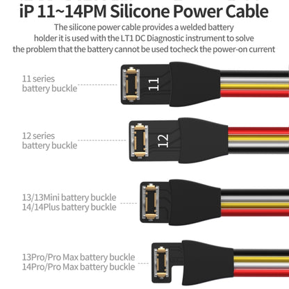 QianLi Silicone Power Cable for iPhone 11 to 14 Series - Test Tools by QIANLI | Online Shopping South Africa | PMC Jewellery