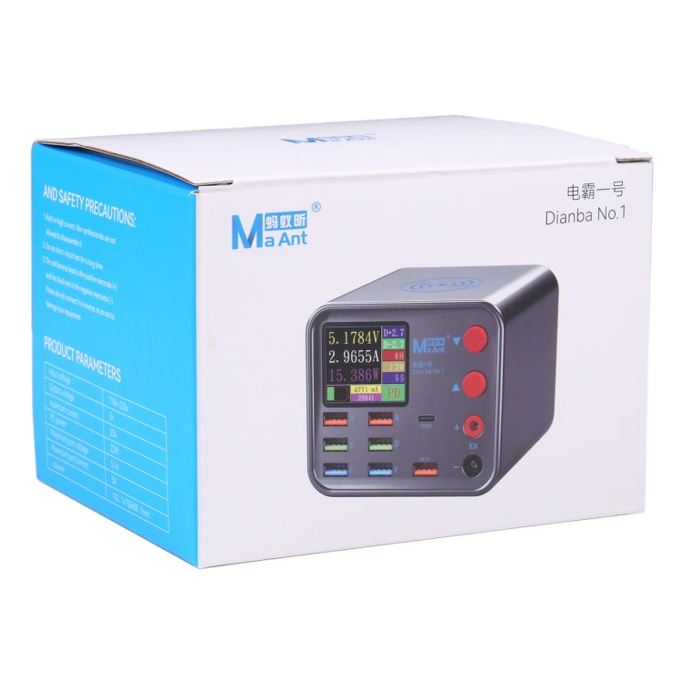 MaAnt Dianba NO.1 Multi-port Wireless USB PD Charger, EU Plug - free shipping - PMC TechLife - Order now!