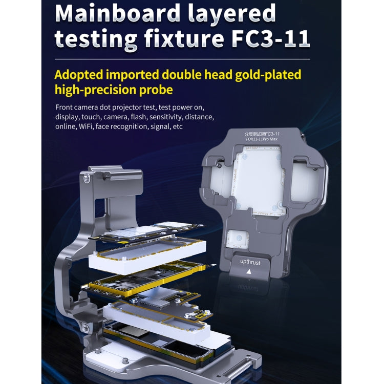 Aixun FC3-11 Mainboard Layered Testing Fixture for iPhone 11/11 Pro/11Pro Max - Test Tools by PMC TechLife | Online Shopping South Africa | PMC TechLife
