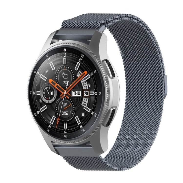 For Honor Magic Watch 2 46MM Milan Stainless Steel Mesh Watch Band 22MM(Gray) - Watch Bands by PMC TechLife | Online Shopping South Africa | PMC TechLife | Buy Now Pay Later Mobicred