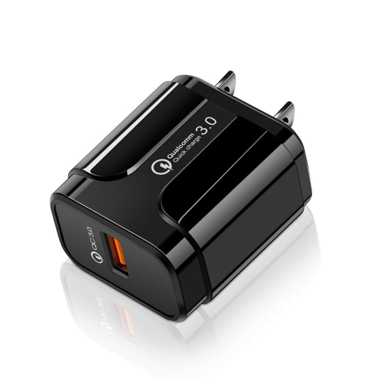 Portable QC3.0 18W USB Port Universal Quick Charging Charger, US Plug(Black) - free shipping - PMC TechLife - Order now!