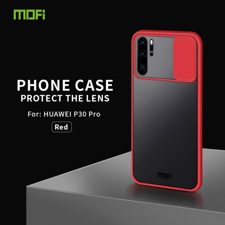 For Huawei P30 Pro MOFI Xing Dun Series PC + TPU Anti-peep Waterproof And Anti-drop All-inclusive Protective Shell, Translucent Frosted(Red) - Huawei Cases by MOFI | Online Shopping South Africa | PMC Jewellery | Buy Now Pay Later Mobicred