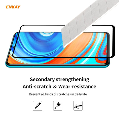 For Redmi Note 9S / Note 9 Pro 10 PCS ENKAY Hat-Prince Full Glue 0.26mm 9H 2.5D Tempered Glass Full Coverage Film -  by ENKAY | Online Shopping South Africa | PMC Jewellery