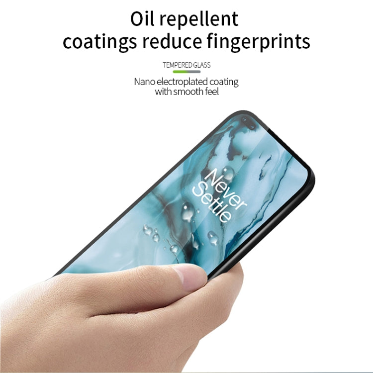 For Oneplus Nord PINWUYO 9H 2.5D Full Screen Tempered Glass Film(Black) - OnePlus Tempered Glass by PINWUYO | Online Shopping South Africa | PMC TechLife | Buy Now Pay Later Mobicred