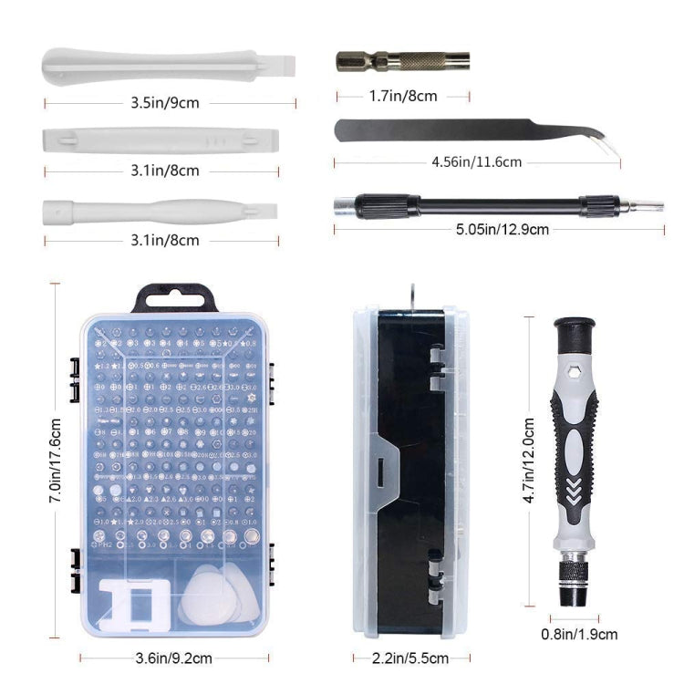 115 in 1 Precision Screw Driver Mobile Phone Computer Disassembly Maintenance Tool Set(Black) - Screwdriver Set by PMC Jewellery | Online Shopping South Africa | PMC Jewellery