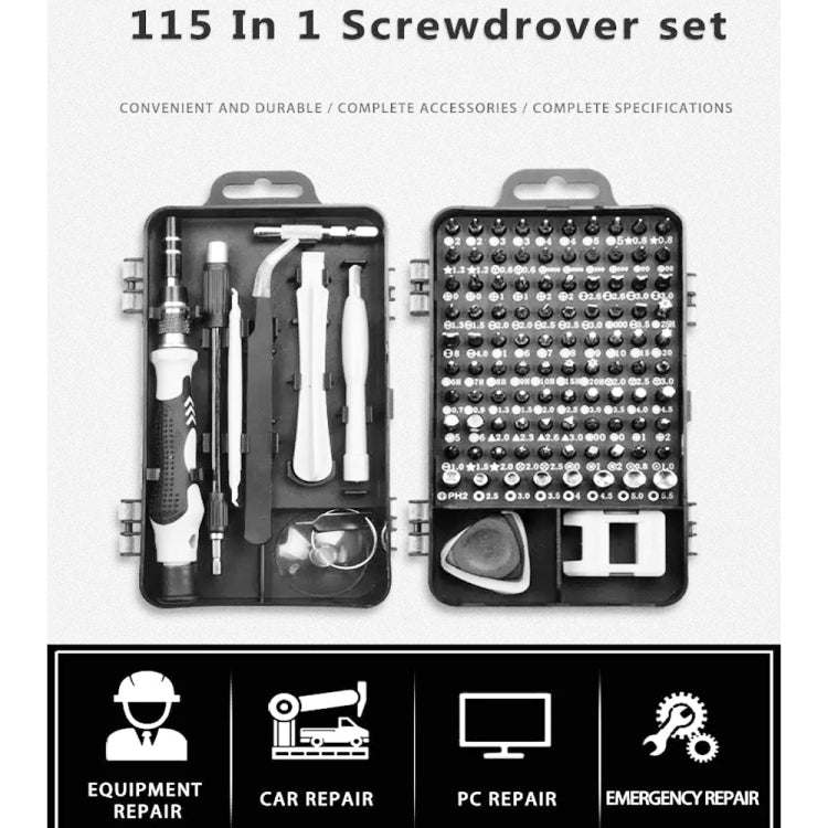115 in 1 Precision Screw Driver Mobile Phone Computer Disassembly Maintenance Tool Set(Red) - Screwdriver Set by PMC TechLife | Online Shopping South Africa | PMC TechLife