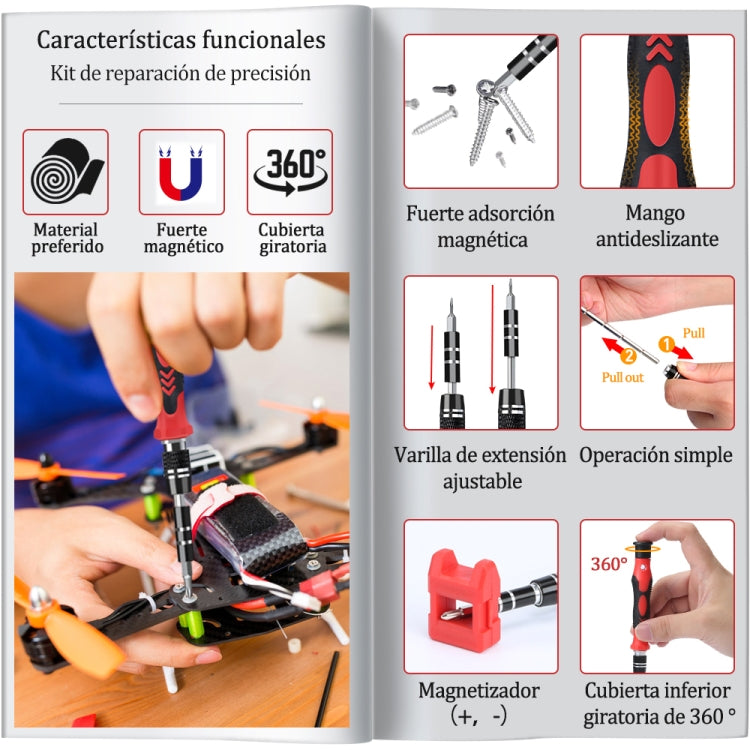 115 in 1 Precision Screw Driver Mobile Phone Computer Disassembly Maintenance Tool Set(Purple) - Screwdriver Set by PMC TechLife | Online Shopping South Africa | PMC TechLife