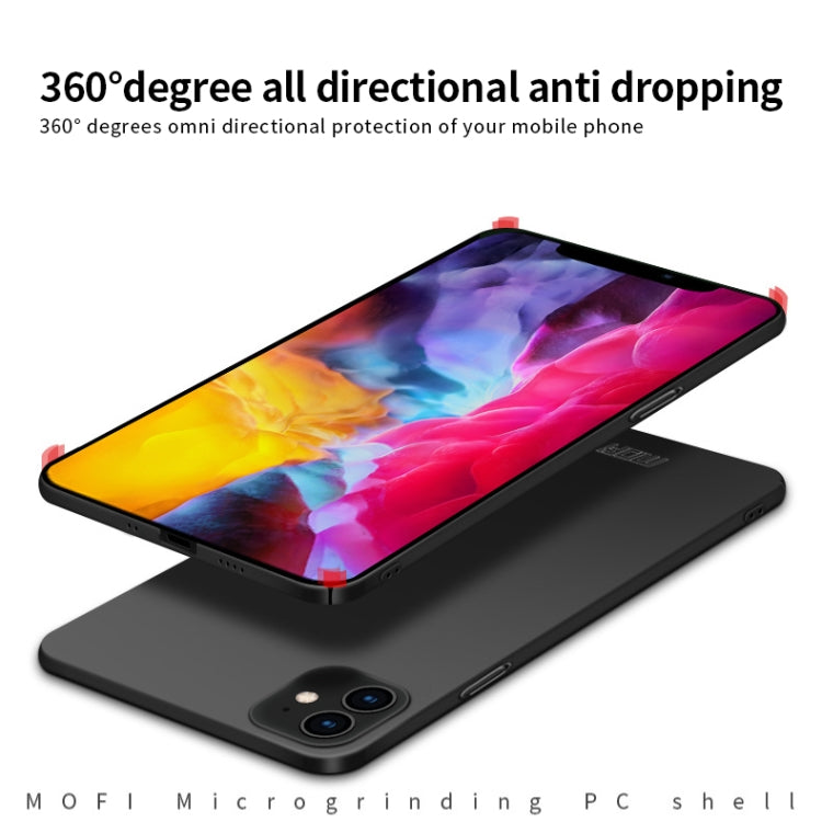 For iPhone 12 mini MOFI Frosted PC Ultra-thin Hard Case(Blue) - iPhone 12 mini Cases by MOFI | Online Shopping South Africa | PMC TechLife | Buy Now Pay Later Mobicred