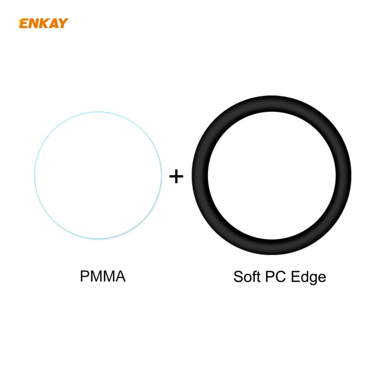 For Samsung Galaxy Active 2 40mm 2 PCS ENKAY Hat-Prince 3D Full Screen Soft PC Edge + PMMA HD Screen Protector Film - Screen Protector by ENKAY | Online Shopping South Africa | PMC TechLife | Buy Now Pay Later Mobicred