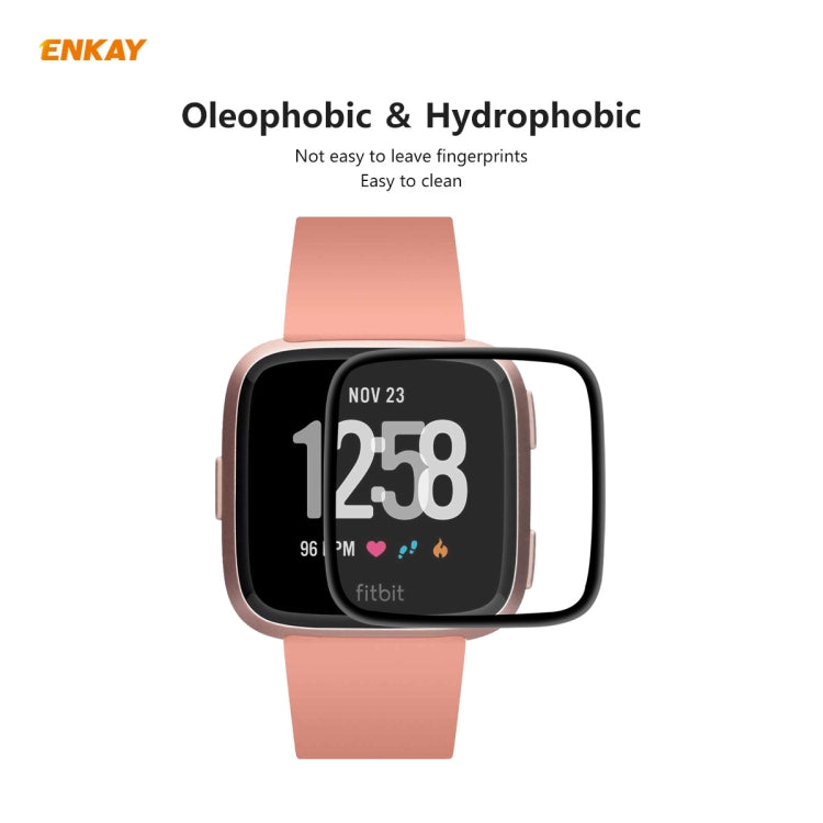 10 PCS For Fitbit Versa 3 / Fitbit Sense ENKAY Hat-Prince 3D Full Screen Soft PC Edge + PMMA HD Screen Protector Film - Screen Protector by ENKAY | Online Shopping South Africa | PMC TechLife | Buy Now Pay Later Mobicred