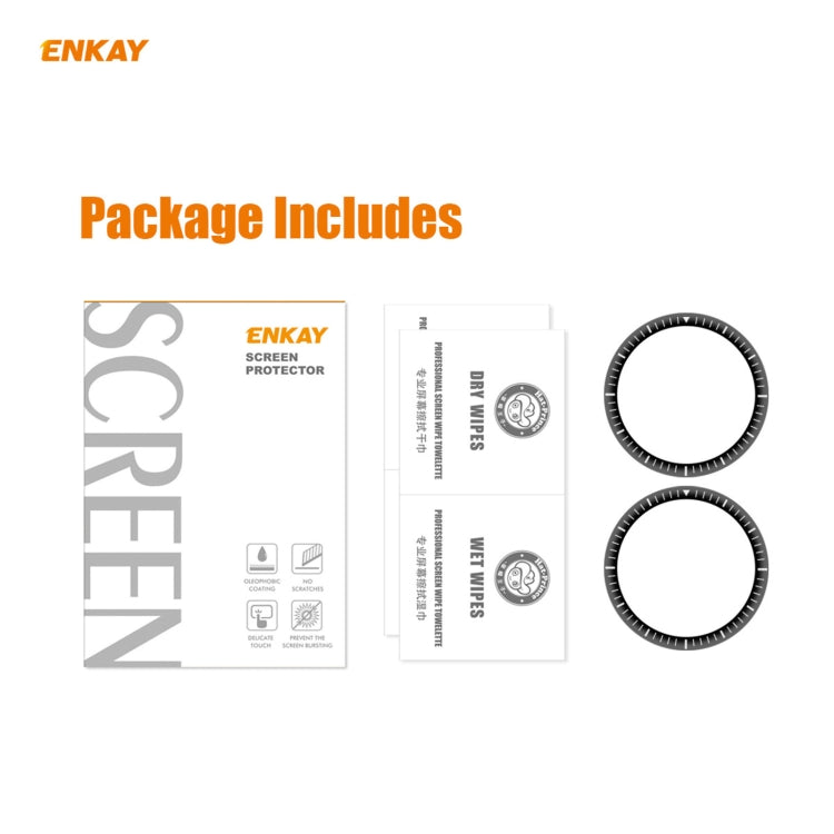 2 PCS For Amazfit GTR 2 ENKAY Hat-Prince 3D Full Screen Soft PC Edge + PMMA HD Screen Protector Film - Screen Protector by ENKAY | Online Shopping South Africa | PMC TechLife | Buy Now Pay Later Mobicred