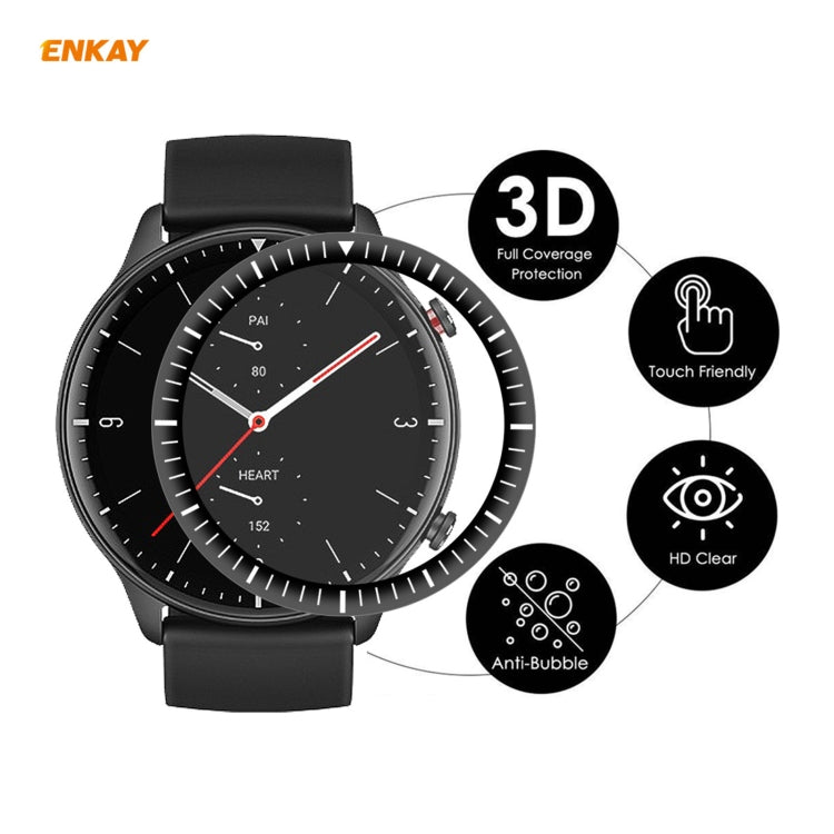 10 PCS For Amazfit GTR 2 ENKAY Hat-Prince 3D Full Screen Soft PC Edge + PMMA HD Screen Protector Film - Screen Protector by ENKAY | Online Shopping South Africa | PMC TechLife | Buy Now Pay Later Mobicred