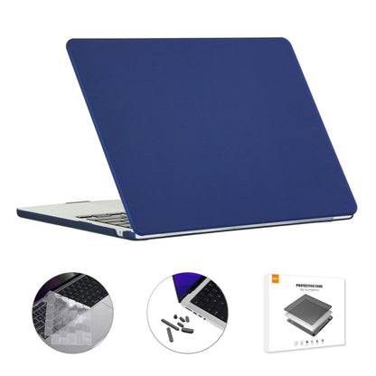 For MacBook Air 13.6 2022/2024 A2681 M2 / A3113 M3 US Version ENKAY 3 in 1 Matte Laptop Case with TPU Keyboard Film / Anti-dust Plugs (Peony Blue) - MacBook Air Cases by ENKAY | Online Shopping South Africa | PMC Jewellery | Buy Now Pay Later Mobicred