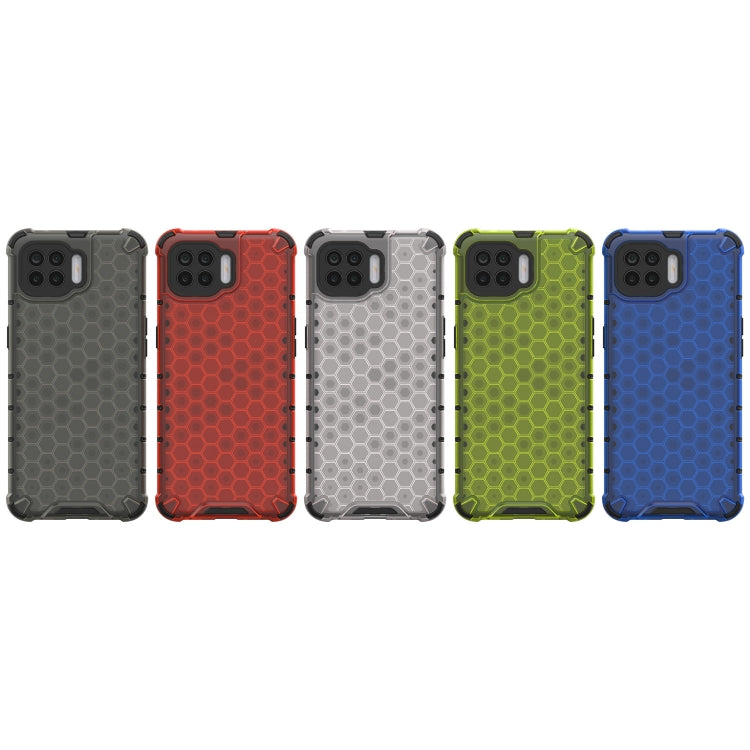 For OPPO A73 Shockproof Honeycomb PC + TPU Case(Grey) - OPPO Cases by PMC TechLife | Online Shopping South Africa | PMC TechLife | Buy Now Pay Later Mobicred