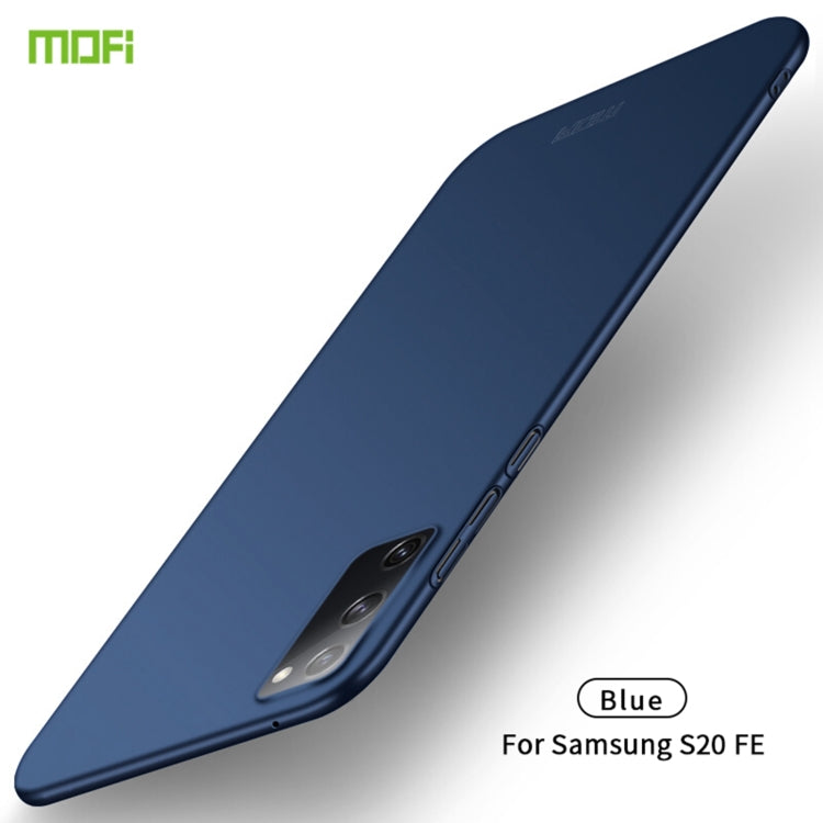 For Samsung Galaxy S20 FE MOFI Frosted PC Ultra-thin Hard Case(Blue) - Galaxy S20 FE Cases by NILLKIN | Online Shopping South Africa | PMC Jewellery