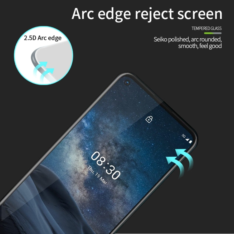 For Nokia 8.3 PINWUYO 9H 2.5D Full Screen Tempered Glass Film(Black) - Nokia Tempered Glass by PINWUYO | Online Shopping South Africa | PMC TechLife | Buy Now Pay Later Mobicred