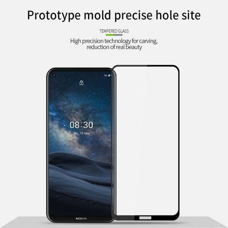 For Nokia 8.3 PINWUYO 9H 2.5D Full Screen Tempered Glass Film(Black) - Nokia Tempered Glass by PINWUYO | Online Shopping South Africa | PMC TechLife | Buy Now Pay Later Mobicred