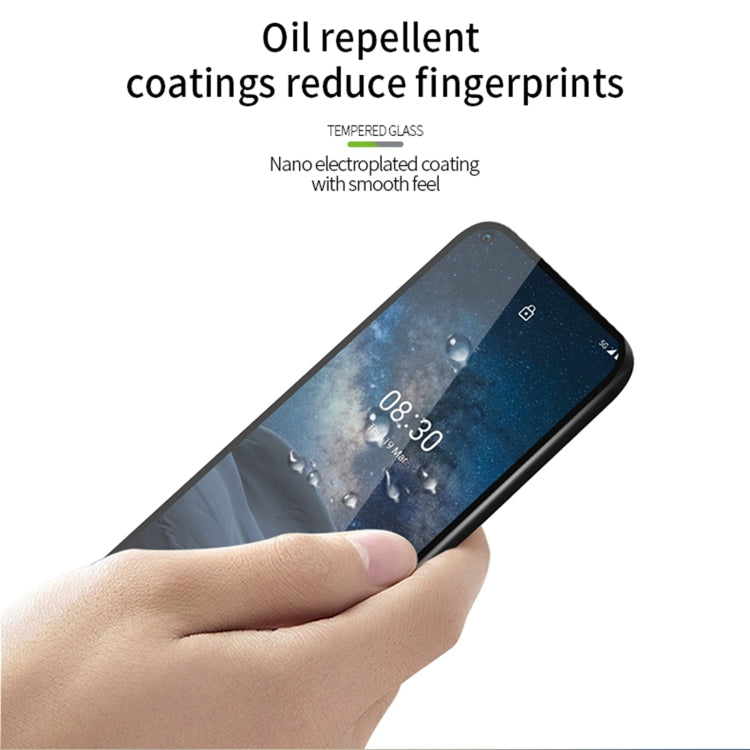 For Nokia 8.3 PINWUYO 9H 2.5D Full Screen Tempered Glass Film(Black) - Nokia Tempered Glass by PINWUYO | Online Shopping South Africa | PMC TechLife | Buy Now Pay Later Mobicred