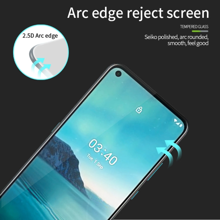 For Nokia 3.4 PINWUYO 9H 2.5D Full Screen Tempered Glass Film(Black) - Nokia Tempered Glass by PINWUYO | Online Shopping South Africa | PMC TechLife | Buy Now Pay Later Mobicred