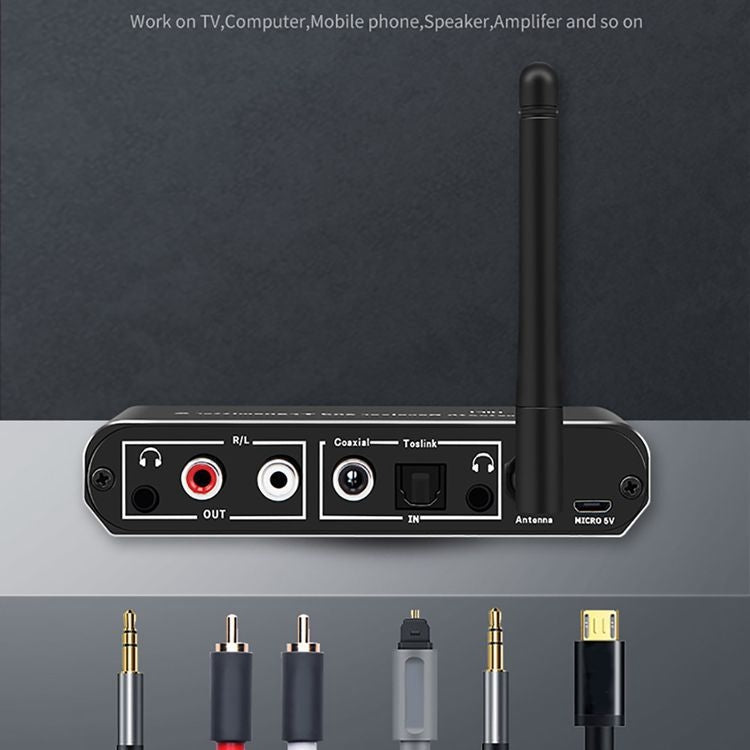 ZS-SGD09 3 in 1 Digital to Analog Bluetooth 5.0 Receiver & Transmitter - Adapter by PMC TechLife | Online Shopping South Africa | PMC TechLife | Buy Now Pay Later Mobicred