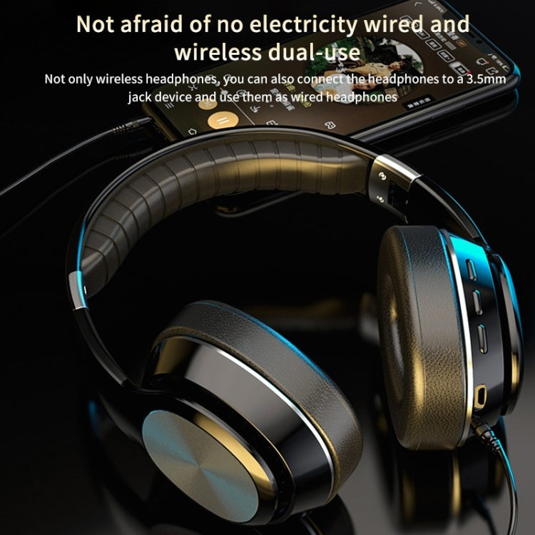 VJ320 Bluetooth 5.0 Head-mounted Foldable Wireless Headphones Support TF Card with Mic(Red) - Headset & Headphone by PMC TechLife | Online Shopping South Africa | PMC TechLife