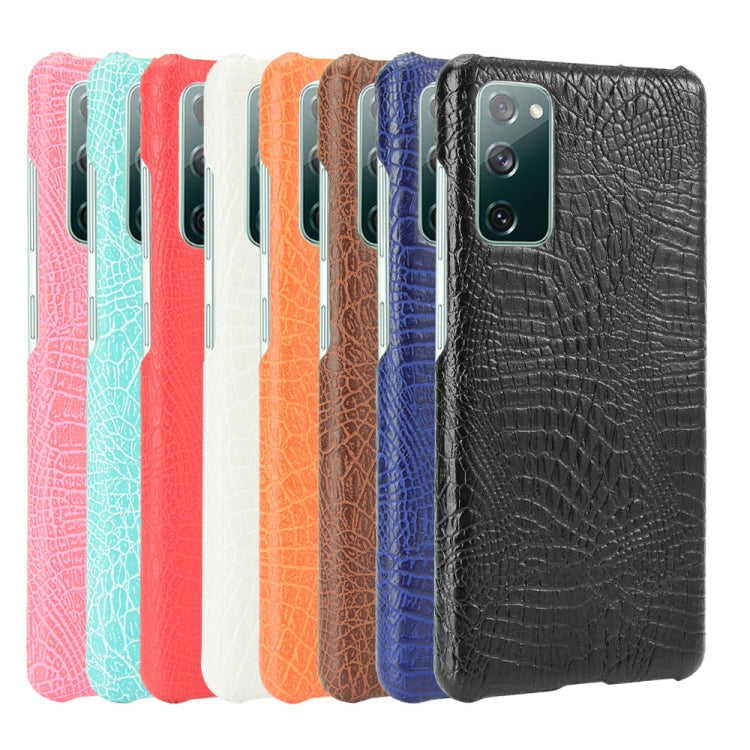 For Samsung Galaxy S20 FE Shockproof Crocodile Texture PC + PU Case(Black) - Galaxy S20 FE Cases by NILLKIN | Online Shopping South Africa | PMC Jewellery