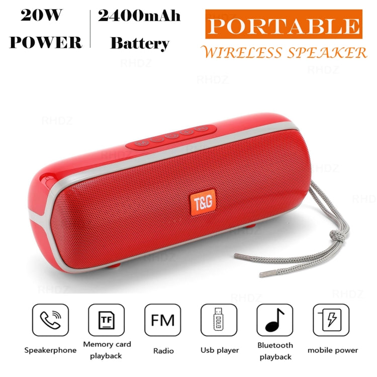 T&G TG183 TWS Mini Wireless Bluetooth Speaker, Supports AUX / USB 2.0 / FM / 32GB TF Card or Micro SD Card(Black) - Mini Speaker by T&G | Online Shopping South Africa | PMC Jewellery | Buy Now Pay Later Mobicred