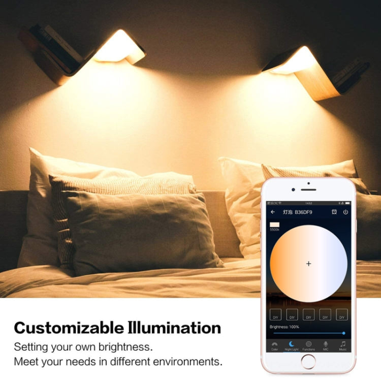 7W  E27 RGBCW WIFI LED smart bulb wireless smart home automation light(RGBCW+Warm White+White) - Smart Light Bulbs by PMC TechLife | Online Shopping South Africa | PMC TechLife