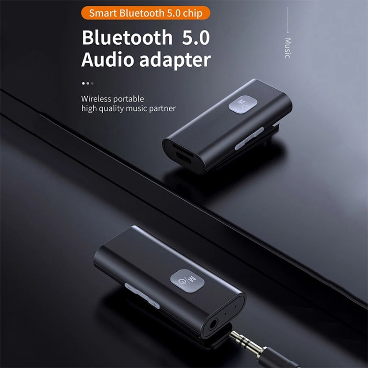SR11 Lavalier Bluetooth 5.0 Audio Receiver Bluetooth Adapter Support TF Card - Audio Receiver Transmitter by PMC TechLife | Online Shopping South Africa | PMC TechLife