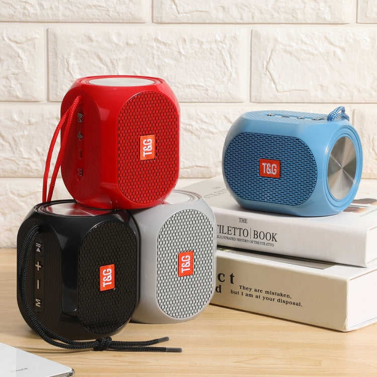 T&G TG196 TWS Subwoofer Bluetooth Speaker With Braided Cord, Support USB/AUX/TF Card/FM(Gray) - Mini Speaker by T&G | Online Shopping South Africa | PMC TechLife | Buy Now Pay Later Mobicred