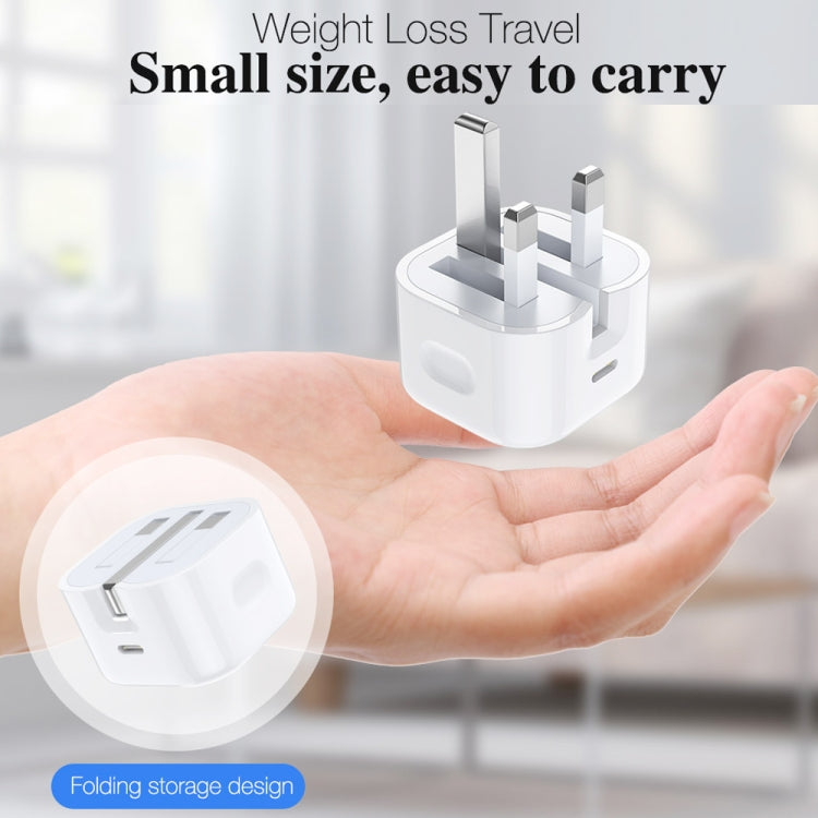 A234 20W PD 3.0 Type-C / USB-C Interface Folding Travel Charger, UK Plug - USB Charger by PMC TechLife | Online Shopping South Africa | PMC TechLife