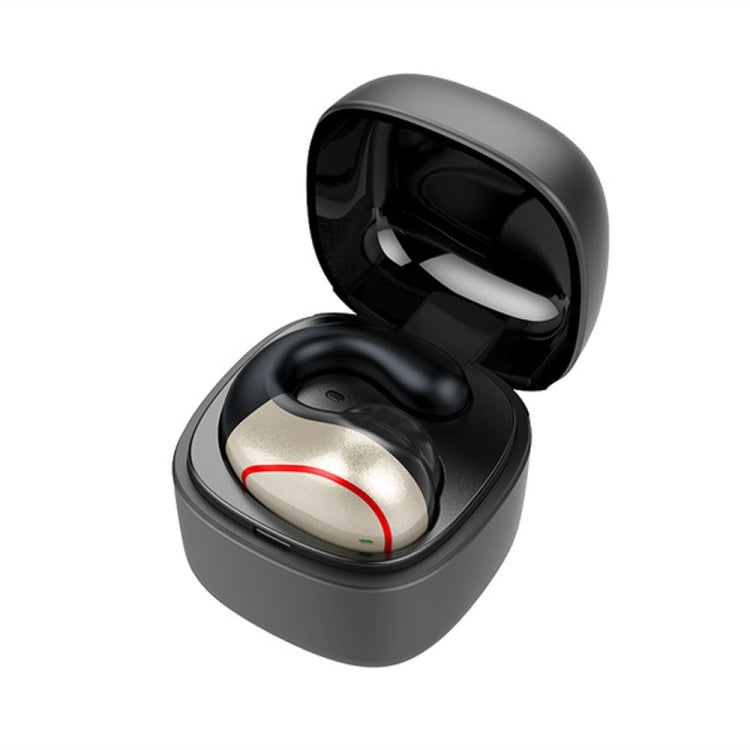 T25 Over-ear Bluetooth 5.0 Single-ear Invisible Wireless Earphone High Definition Call Super Long Standby Bone Conduction Earphone(White) - Bluetooth Earphone by PMC TechLife | Online Shopping South Africa | PMC TechLife