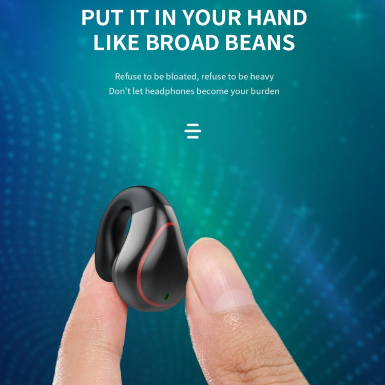 T25 Over-ear Bluetooth 5.0 Single-ear Invisible Wireless Earphone High Definition Call Super Long Standby Bone Conduction Earphone(Gray) - Bluetooth Earphone by PMC TechLife | Online Shopping South Africa | PMC TechLife | Buy Now Pay Later Mobicred