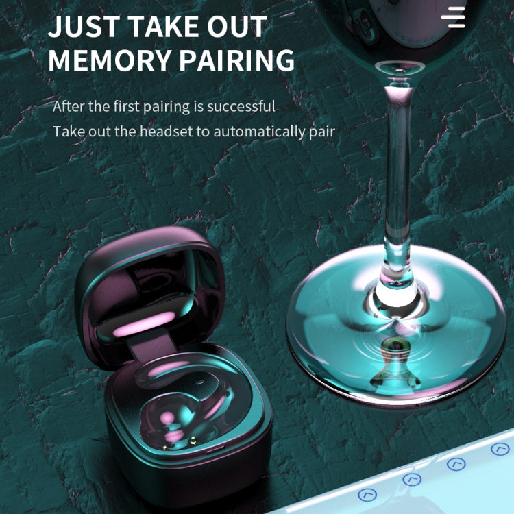 T25 Over-ear Bluetooth 5.0 Single-ear Invisible Wireless Earphone High Definition Call Super Long Standby Bone Conduction Earphone(Gray) - Bluetooth Earphone by PMC TechLife | Online Shopping South Africa | PMC TechLife | Buy Now Pay Later Mobicred