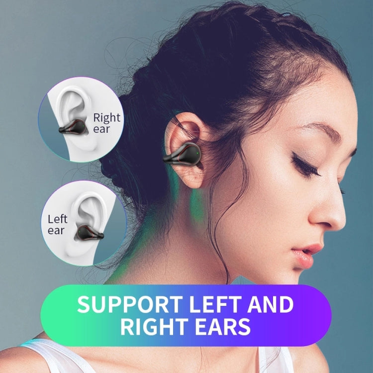T25 Over-ear Bluetooth 5.0 Single-ear Invisible Wireless Earphone High Definition Call Super Long Standby Bone Conduction Earphone(Gray) - Bluetooth Earphone by PMC TechLife | Online Shopping South Africa | PMC TechLife | Buy Now Pay Later Mobicred