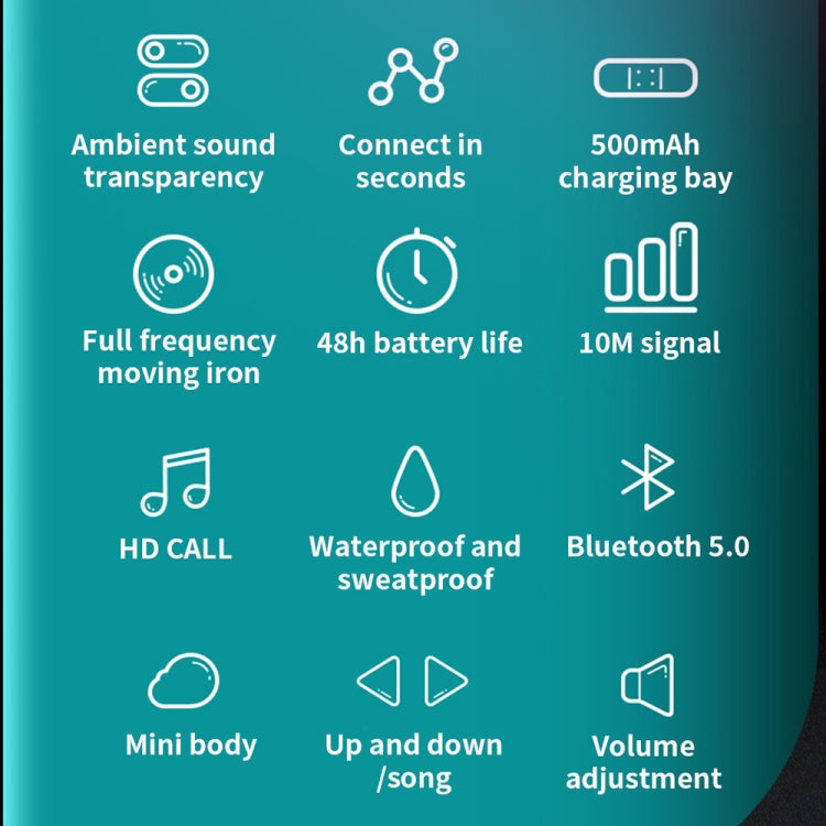 T25 Over-ear Bluetooth 5.0 Single-ear Invisible Wireless Earphone High Definition Call Super Long Standby Bone Conduction Earphone(Gray) - Bluetooth Earphone by PMC TechLife | Online Shopping South Africa | PMC TechLife | Buy Now Pay Later Mobicred