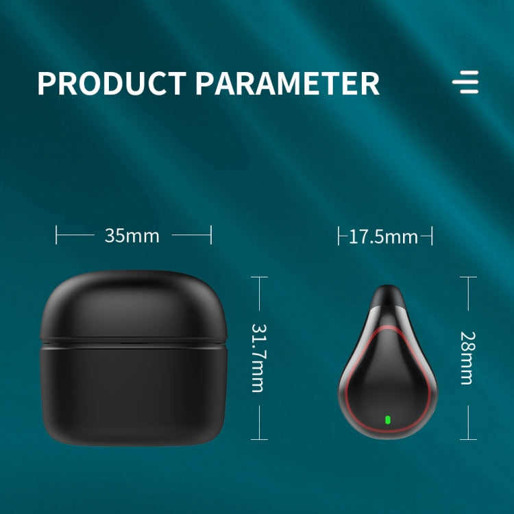 T25 Over-ear Bluetooth 5.0 Single-ear Invisible Wireless Earphone High Definition Call Super Long Standby Bone Conduction Earphone(Gray) - Bluetooth Earphone by PMC TechLife | Online Shopping South Africa | PMC TechLife | Buy Now Pay Later Mobicred