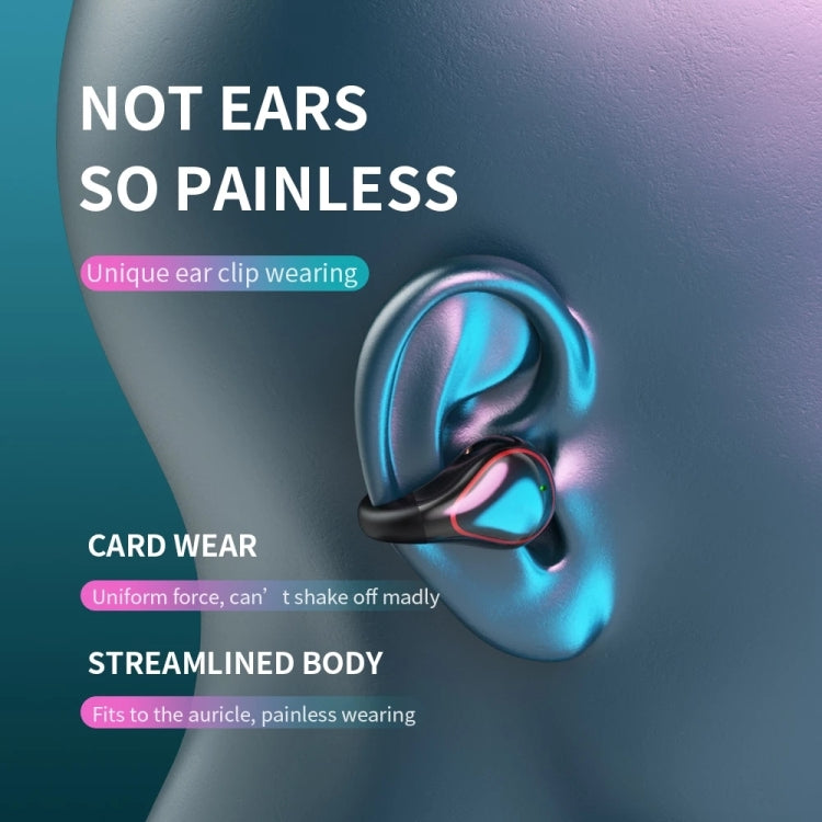 T25 Over-ear Bluetooth 5.0 Single-ear Invisible Wireless Earphone High Definition Call Super Long Standby Bone Conduction Earphone(Gray) - Bluetooth Earphone by PMC TechLife | Online Shopping South Africa | PMC TechLife | Buy Now Pay Later Mobicred