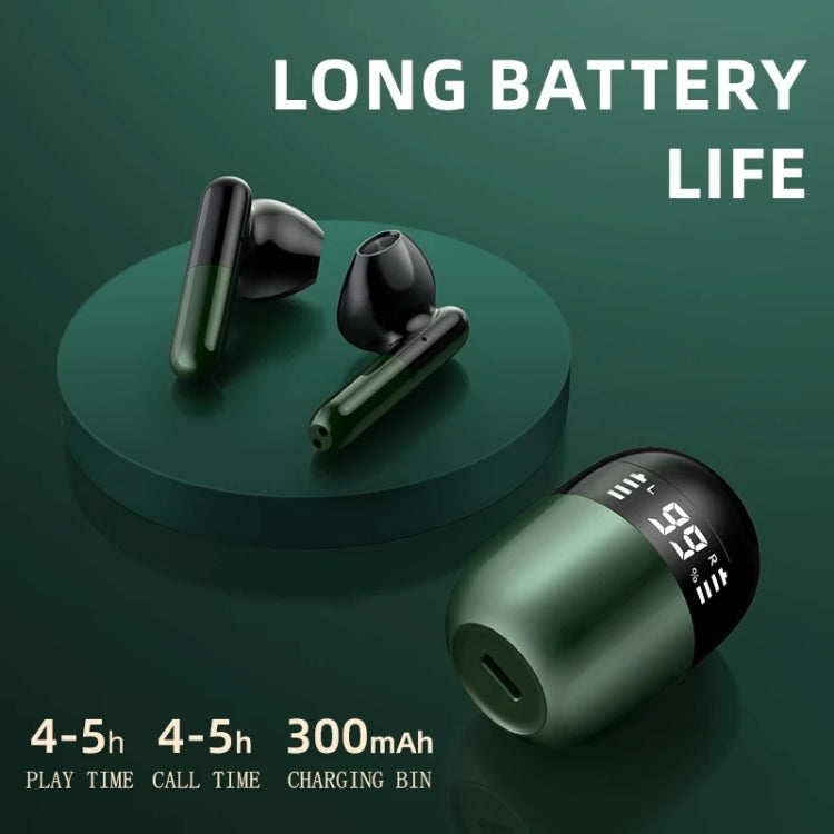 J28 TWS Wireless Bluetooth Earphones LED Digital Display HIFI Music Sport Earphone(Red) - TWS Earphone by PMC TechLife | Online Shopping South Africa | PMC TechLife