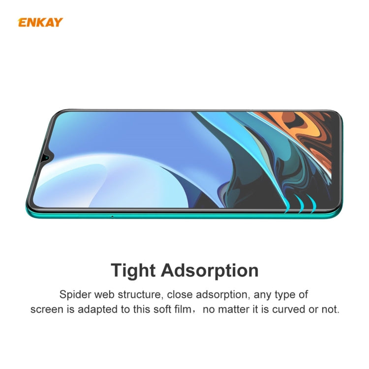 For Xiaomi Redmi 9T 2 PCS ENKAY Hat-Prince 0.1mm 3D Full Screen Protector Explosion-proof Hydrogel Film - For Xiaomi by ENKAY | Online Shopping South Africa | PMC TechLife | Buy Now Pay Later Mobicred