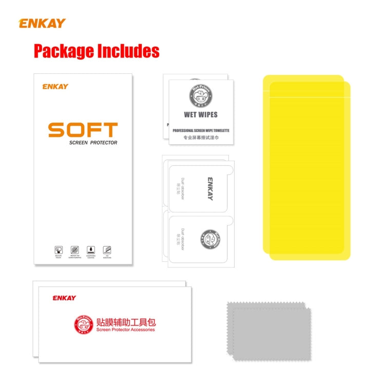 For Xiaomi Redmi 9T 2 PCS ENKAY Hat-Prince 0.1mm 3D Full Screen Protector Explosion-proof Hydrogel Film - For Xiaomi by ENKAY | Online Shopping South Africa | PMC TechLife | Buy Now Pay Later Mobicred