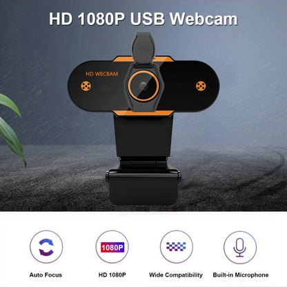 312 1080P HD USB 2.0 PC Desktop Camera Webcam with Mic, Cable Length: about 1.3m, Configuration:Anti-peep - HD Camera by PMC Jewellery | Online Shopping South Africa | PMC Jewellery